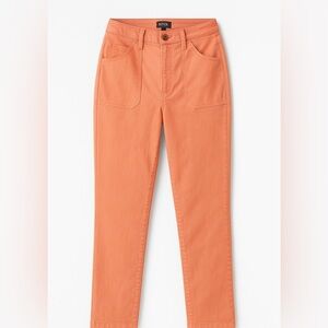 NYDJ Size 6 Peach Ankle Pants Lift Tuck® High Rise Stretch Slim Straight Coral